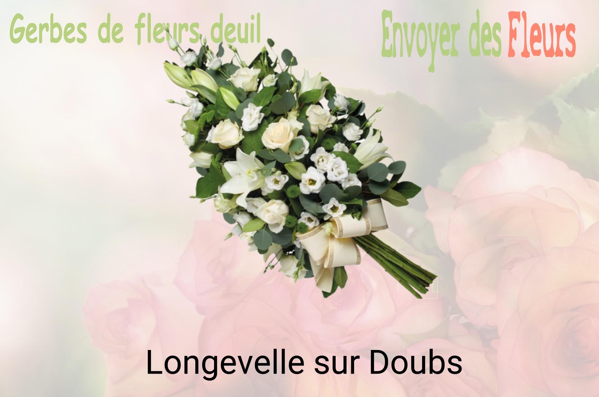 Gerbe de fleurs de deuil livrée à Longevelle-sur-Doubs